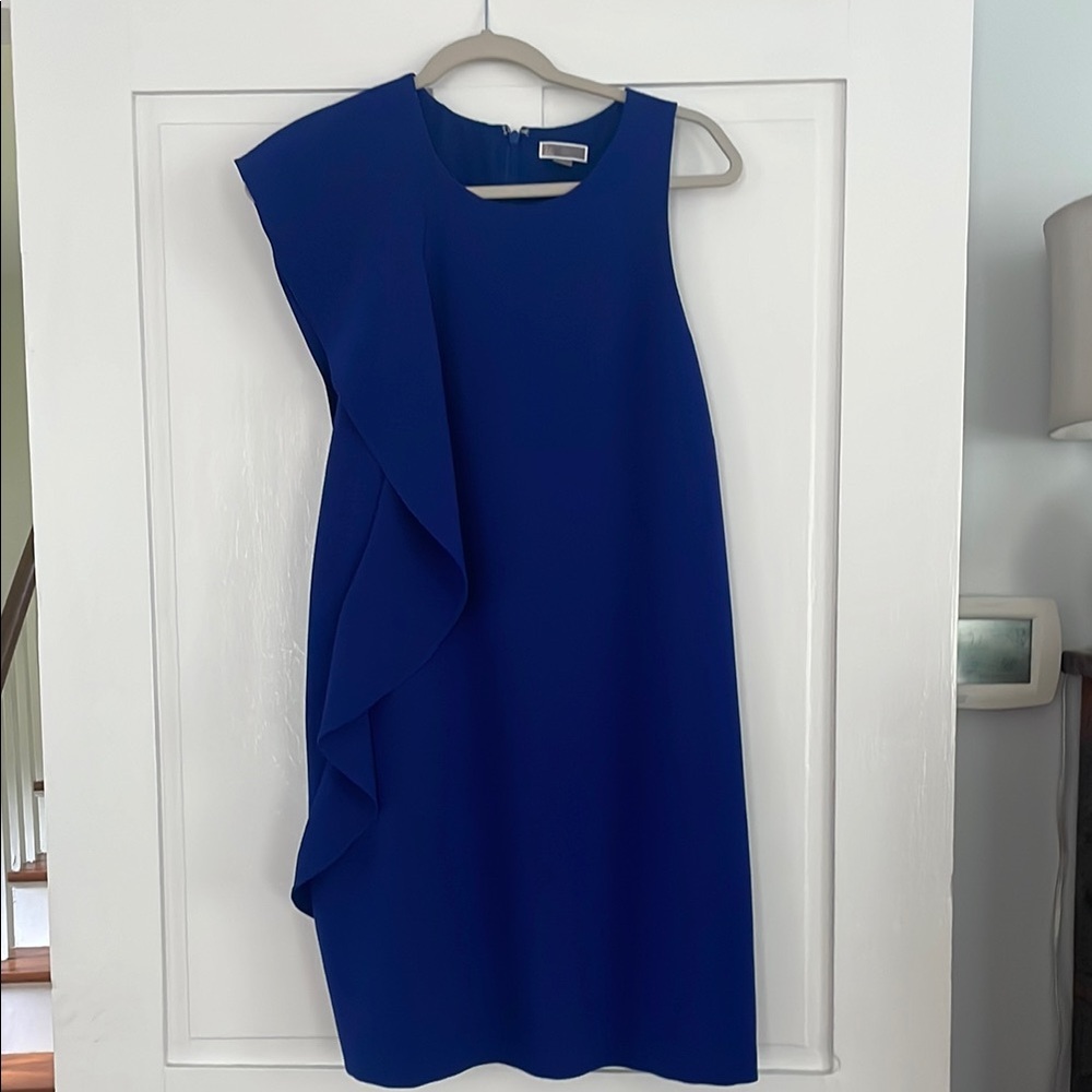 Chelsea28 Blue Asymmetrical Sheath Dress Cocktail